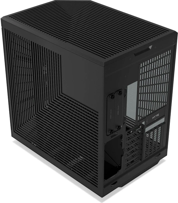 Hyte Y70 Touch Infinite Pitch Black, schwarz, Glasfenster