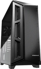 Cougar DarkBlader X5 Translucent Black, Glasfenster