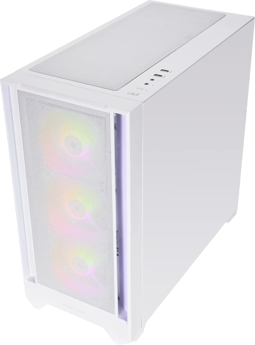 Silentware Flow 110 A-RGB White, Glasfenster