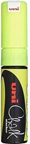 Uni-Ball ChalkGlass Marker Chisel Tip PWE-8K floureszierend gelb
