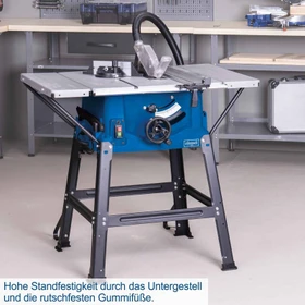 Scheppach HS100S Elektro-Tischkreissäge inkl. Untergestell