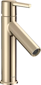Hansgrohe Axor Starck Einhebel-Waschtischmischer 100 mit Hebelgriff und Ablaufgarnitur polished nickel