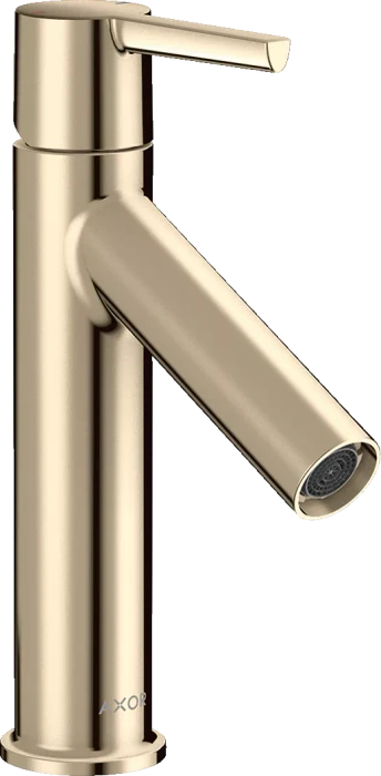 Hansgrohe Axor Starck Einhebel-Waschtischmischer 100 mit Hebelgriff und Ablaufgarnitur polished nickel