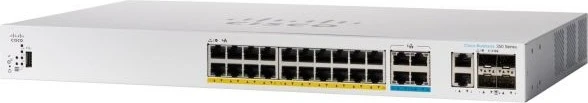 Cisco Catalyst 1300 Rackmount Gigabit Managed Switch, 24x RJ-45, 4x SFP+, 375W PoE+