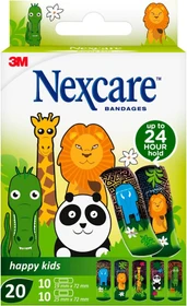 3M Nexcare Happy Kids Animals Pflasterstrips 2 Größen,    20 Stück