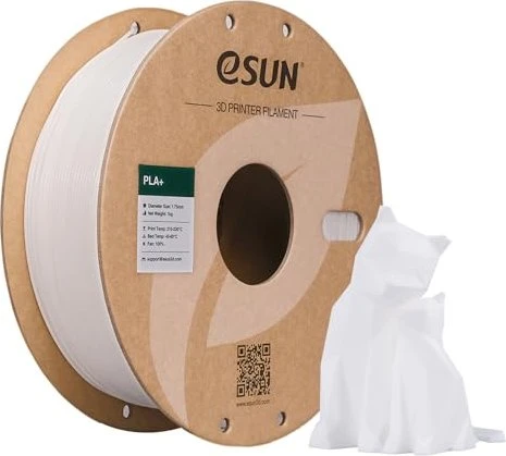 eSUN PLA+, weiß, Spule, 1.75mm, 1.00kg