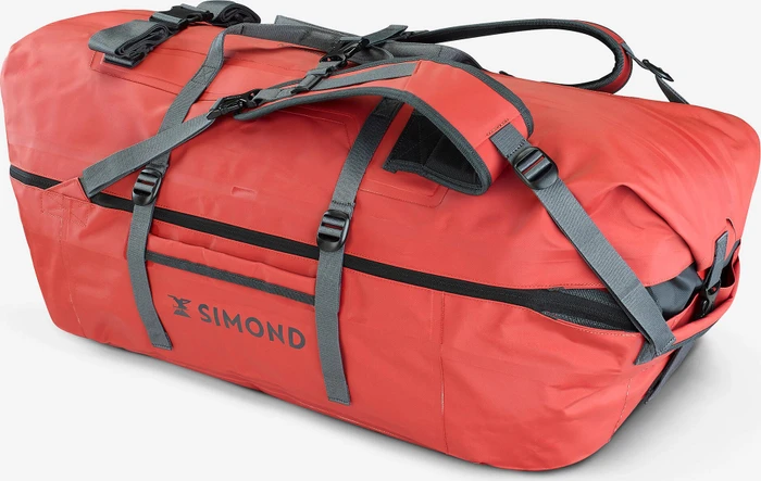 Decathlon Trekking Duffel 900 Extend 80 Sporttasche rot/grau