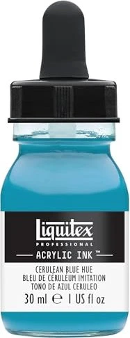 Liquitex Professional Acrylic Ink cerulean blue hue, 30ml