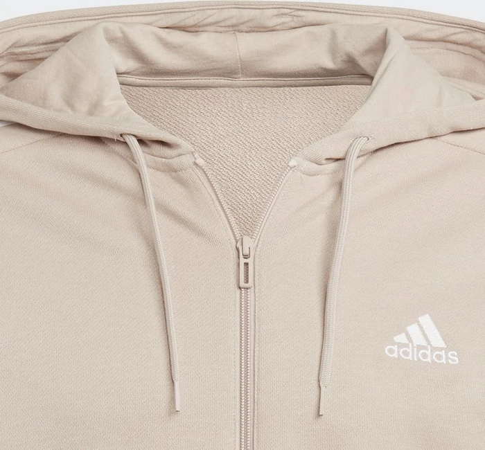 adidas Essentials French Terry 3-Streifen Weste wonder taupe/white (Herren)