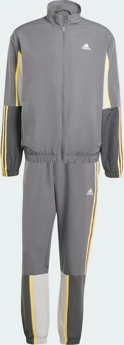 adidas Sportswear Colorblock 3-Streifen Trainingsanzug grey five (Herren)