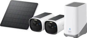 eufy eufyCam E40, 2er-Pack inkl. HomeBase S380/1x Solarpanel, Set
