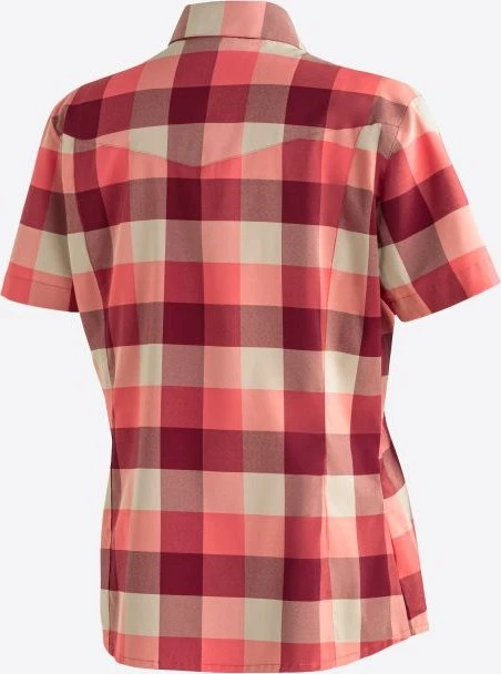 Maier Sports Kendra Hemd kurzarm red check (Damen)