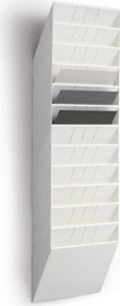 Durable Flexiboxx 12 Prospekthalter, 12 Fächer, A4, quer, weiß