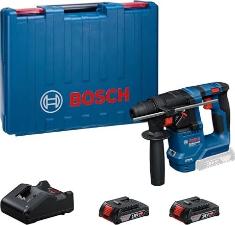 Bosch Professional GBH 18V-18 Akku-Bohrhammer inkl. Koffer + 2 Akkus 2.0Ah
