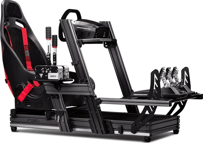 Next Level Racing F-GT Elite Aluminium Simulator Cockpit, Wheel Plate Edition