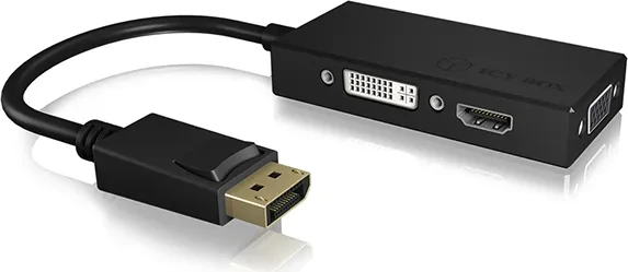 RaidSonic Icy Box IB-AC1031 DisplayPort 1.2 auf HDMI/DVI/VGA Adapter