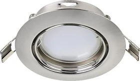 Eglo Peneto rund 8.7cm Einbauleuchte nickel matt