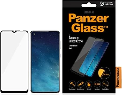 PanzerGlass Edge-to-Edge Case Friendly für Samsung Galaxy A22 5G schwarz