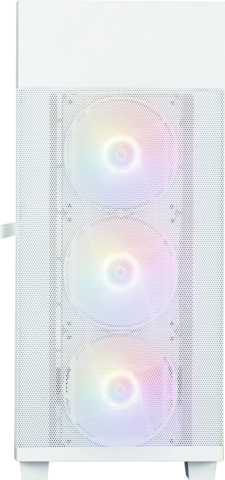 Zalman S5 Neo White, weiß, Glasfenster