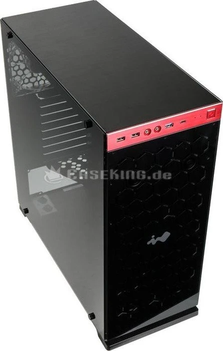 In Win 805, rot, Glasfenster