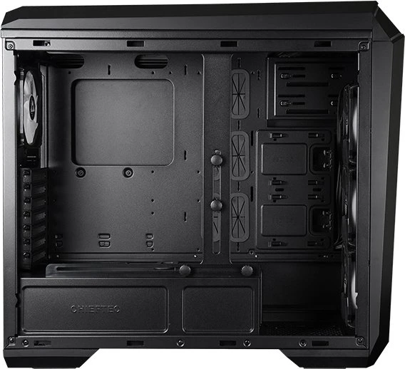 Chieftec Gamer GP-03B Stallion 3, schwarz, USB-C, Glasfenster
