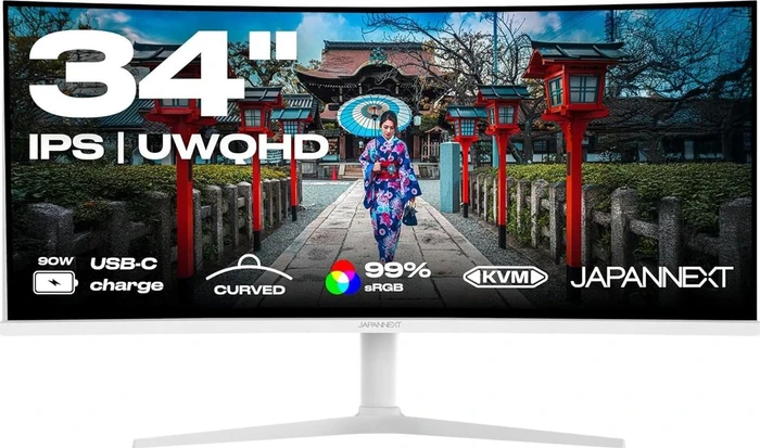JapanNext JN-IPS340UWQHD60C-C65W-HS-W, 34"