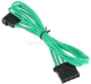 BitFenix Alchemy 4-Pin Molex Verlängerung 45cm, sleeved grün