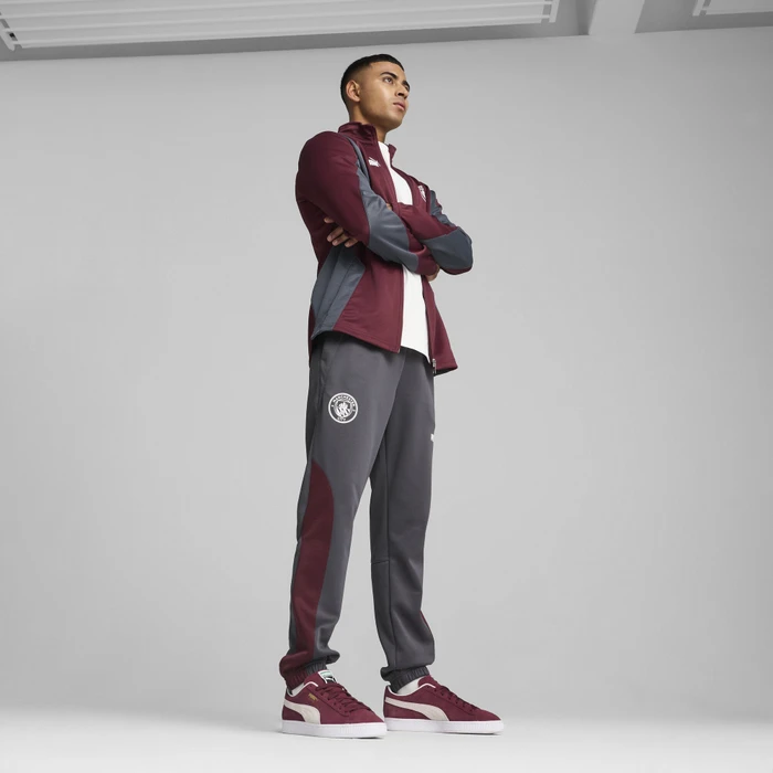 Puma Manchester City NRGY+ Trainingshose lang dark rosette/stormy slate (Herren)