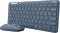 Trust Lyra Multi-Device Wireless Keyboard & Mouse Set, blau, USB/Bluetooth, DE Vorschaubild