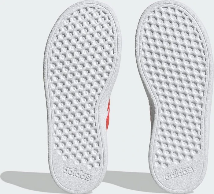 adidas Grand Court Court Elastic Lace and Top Strap cloud white/bright red/core black (Junior)