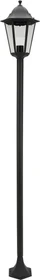Smartwares Ranex 5000.035 Classico Gartenlaterne Stehleuchte 1-flammig schwarz