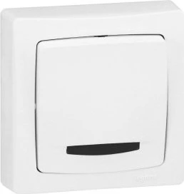 Legrand Oteo Universal Aus-/Wechselschalter 1-polig Kontroll/beleuchtbar, ultraweiß