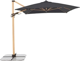Doppler Alu Wood Ultra AX Pendel Sonnenschirm 300x220cm anthrazit