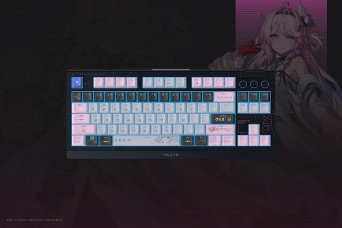 Razer BlackWidow V4 TKL Hyperspeed, Wuthering Waves, hot-swap, Razer ORANGE Tactile Gen-3, USB/Bluetooth, US