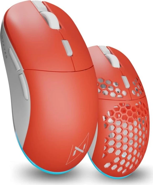 Nyfter NYF 22 Wireless Gaming Mouse White/Red, USB