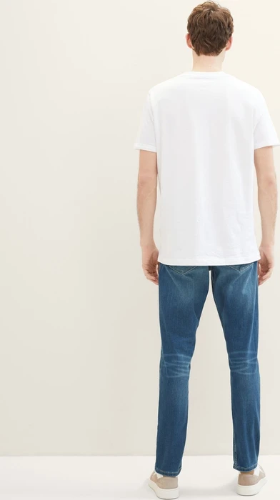 Tom Tailor Regular Tapered Jeans mit recycelter Baumwolle Jeans tinted blue denim (Herren)