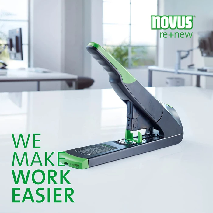 Novus B 56 re+new nachhaltiges Blockheftgerät, schwarz/grün