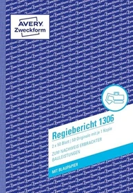 Avery-Zweckform Regiebericht, A5, 100 Blatt