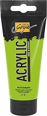 Kreul Solo Goya Acrylic Acrylfarbe, gelbgrün, 100ml