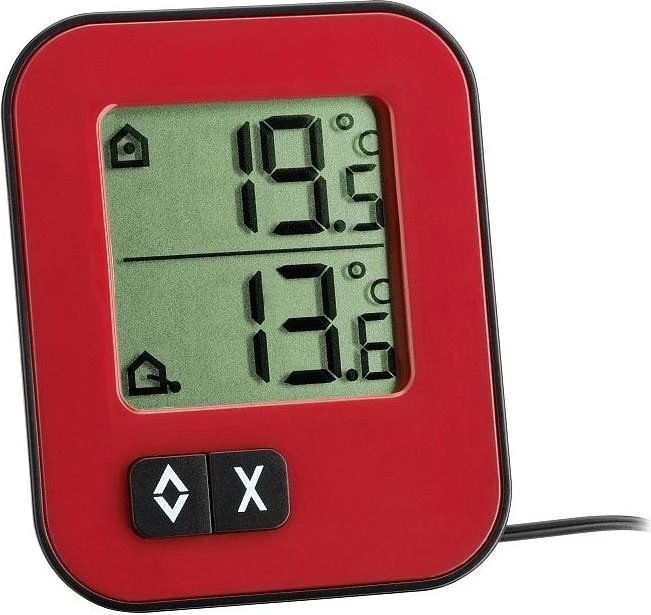 TFA Dostmann Moxx Temperaturstation rot, digital