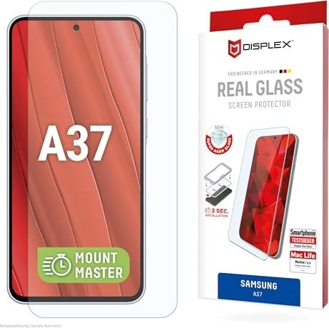 Displex Real Glass mit Mount Master für Samsung Galaxy A37 5G