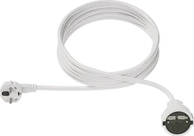 Bachmann Netzkabel Schuko-Verlängerung weiß, 15m