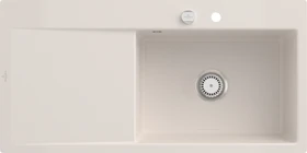 Villeroy & Boch Subway Style 60 flat flächenbündig Becken rechts mit Ablauffernbedienung crema