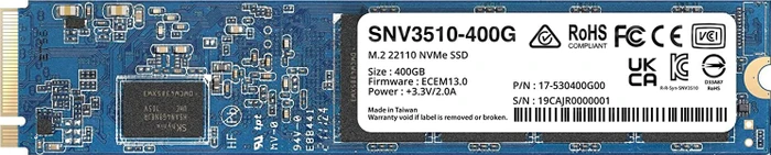 Synology 400GB SSD SNV3000-Serie, M.2 22110