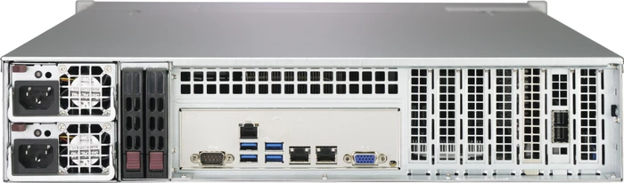 Supermicro SuperChassis 213BAC8-R1K23LPB, grau/schwarz, 2HE, 1x 1200W redundant
