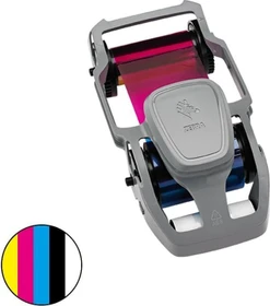 Zebra ZC300 YMCKO Farbband mehrfarbig