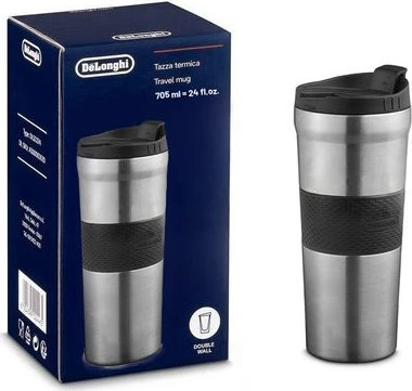 DeLonghi DLSC083 Doppelwandiger Edelstahl Isolierbecher 705ml