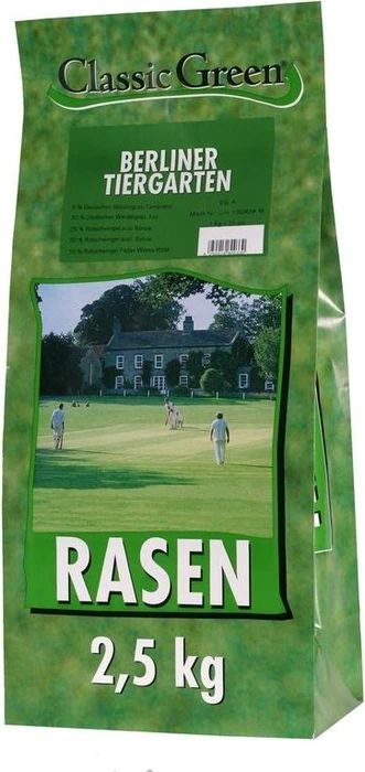 Hega Classic Green Saatgut Rasen Berliner Tiergarten, 2.5kg