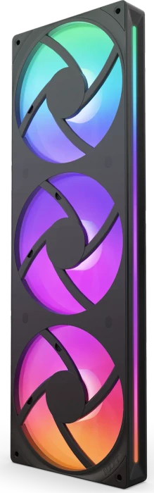 NZXT F Series F360 RGB Core Single-Frame Fan Unit, Matte Black, schwarz, LED-Steuerung, 3x 120mm