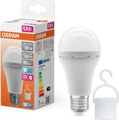 Osram Ledvance LED Classic A60 Rechargeable 8W/840 E27